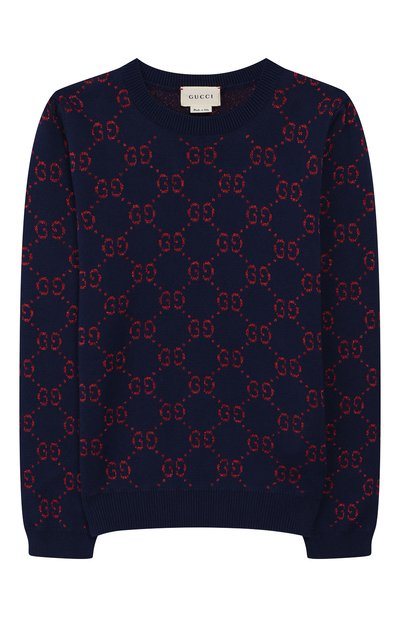 Хлопковый пуловер GUCCI, арт. 571723/XKAEF, фото 1