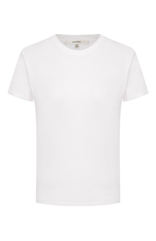 Хлопковая футболка Frame Denim WP26JTE003/THE BABY TEE Белый WP26JTE003/THE BABY TEE
