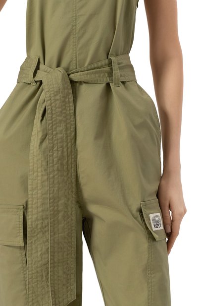 Хлопковый комбинезон REPLAY хаки цвета по цене 26700 руб., арт. W1075 .000.84909, фото 5 Хлопковый комбинезон REPLAY, арт. W1075 .000.84909, фото 5