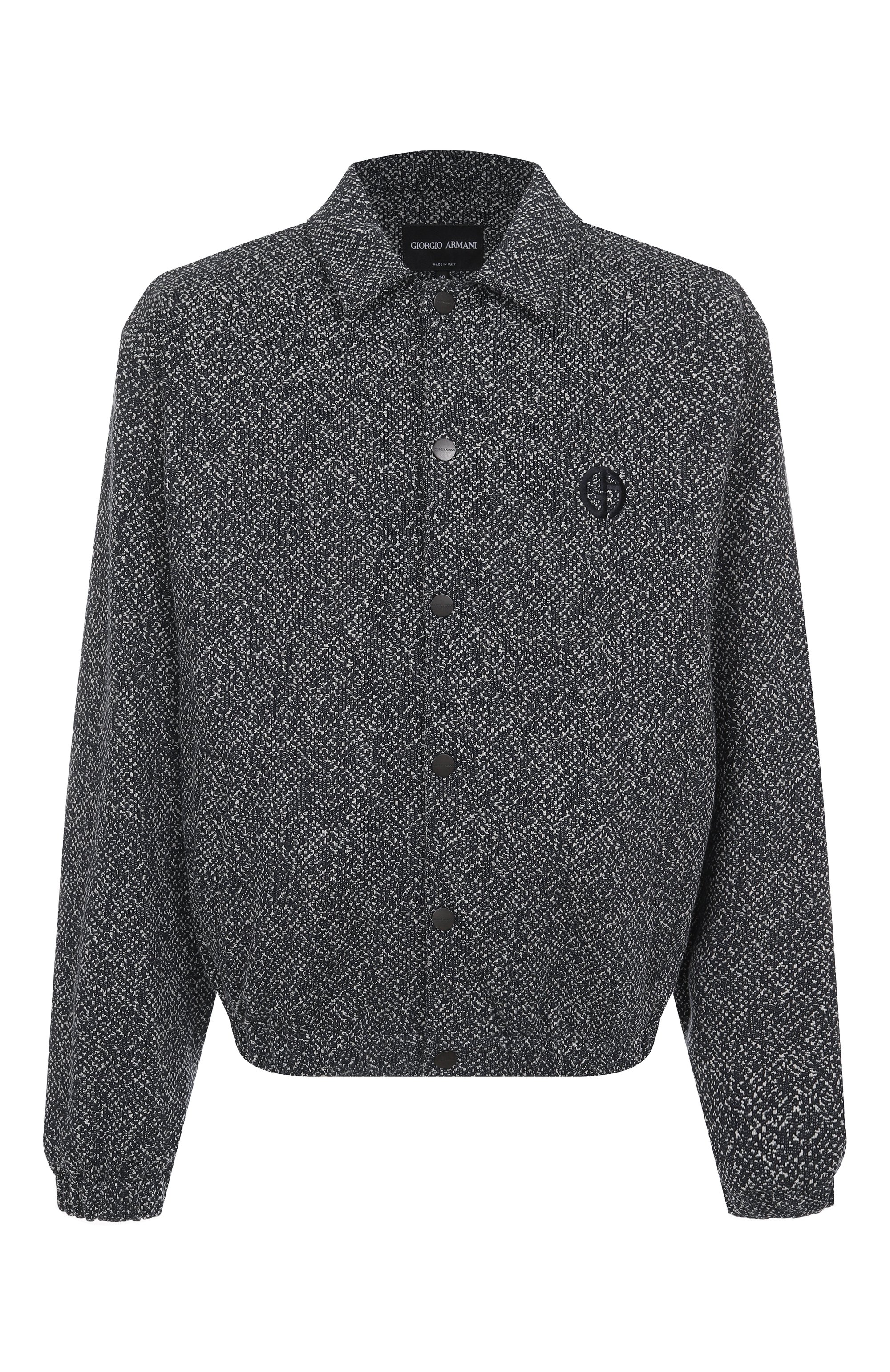 Бомбер из хлопка и кашемира GIORGIO ARMANI, арт. GM002488/AF20656, фото 1