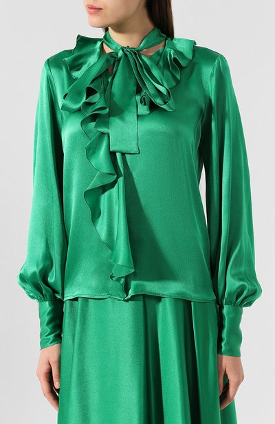Атласная блузка MSGM, арт. 2743MDE01 195704, фото 3
