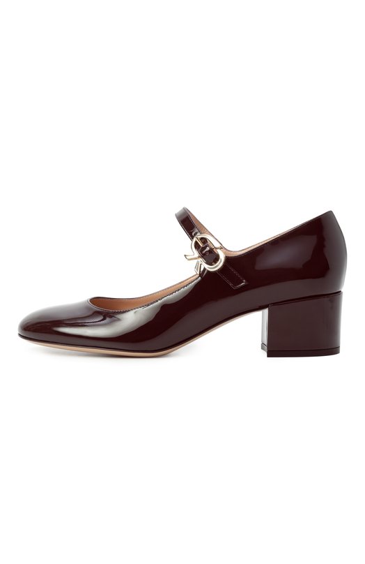 Лакированные туфли Mary Ribbon 45 Gianvito Rossi G22101.45RIC.VERB0UR Бордовый  G22101.45RIC.VERB0UR Фото 4