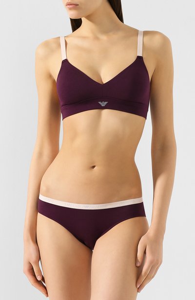 Хлопковый бюстгальтер EMPORIO ARMANI, арт. 163945/9P263, фото 2