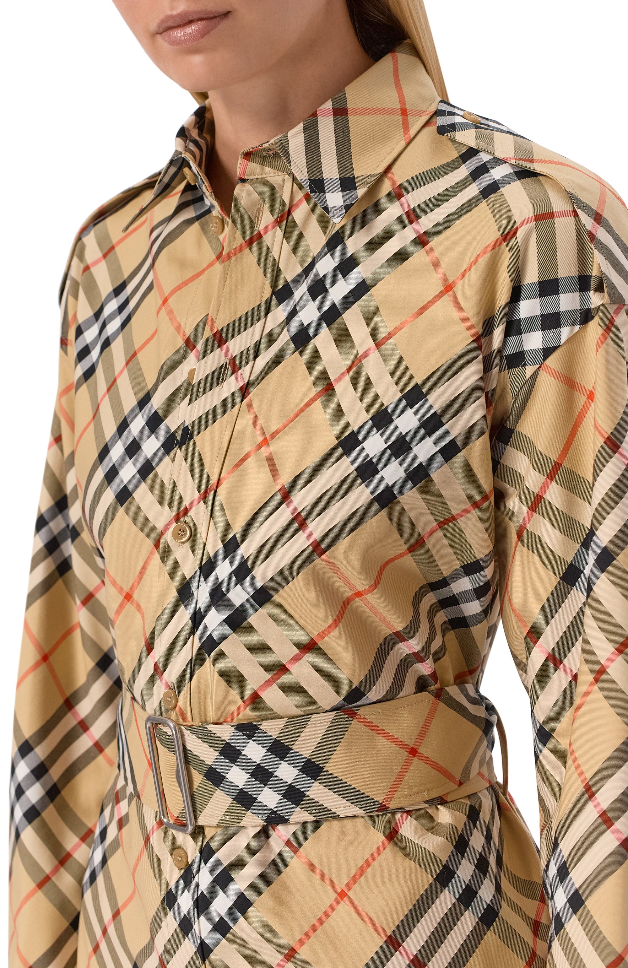 Хлопковое платье BURBERRY, арт. 8086610, фото 4