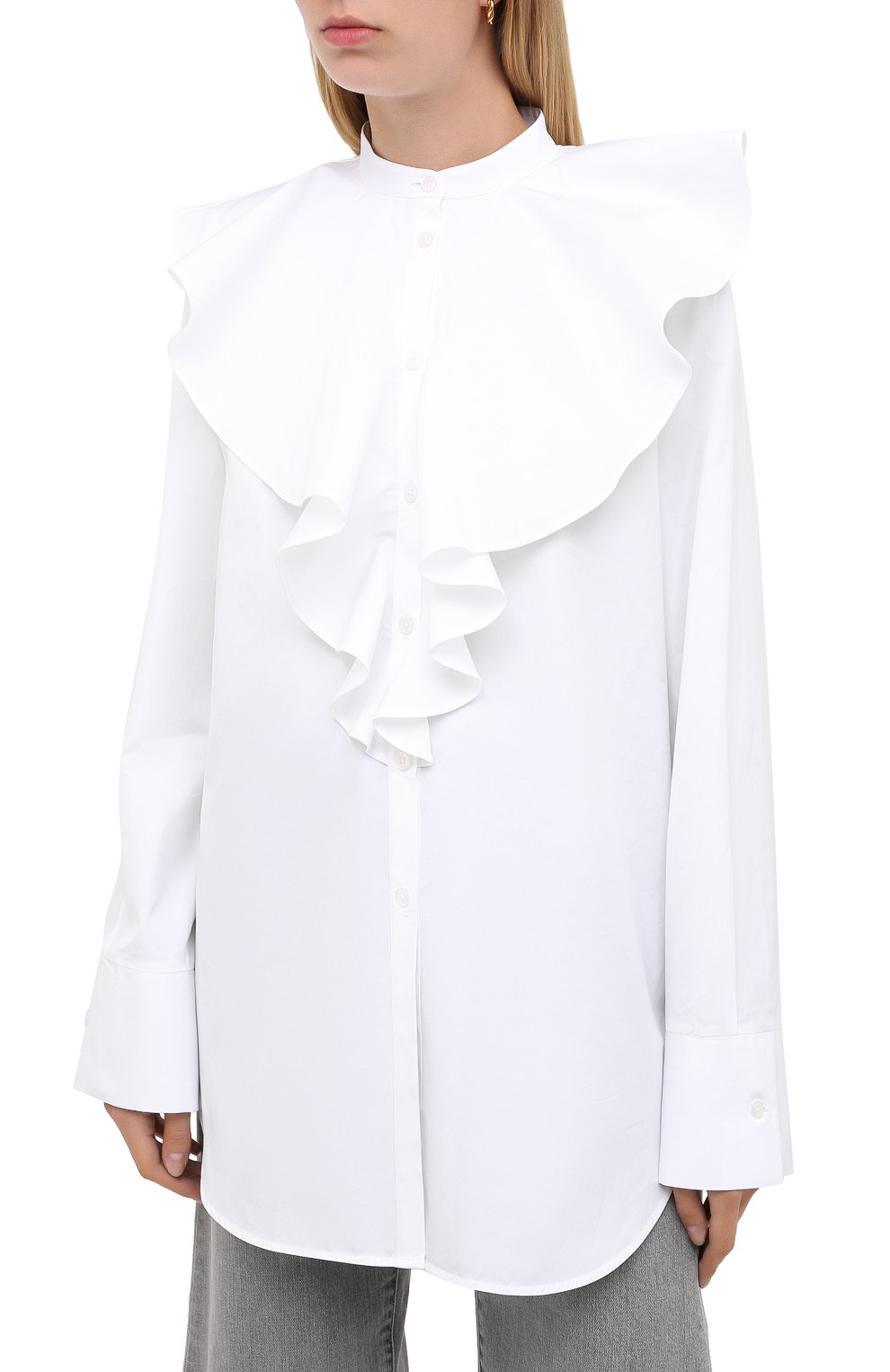 Хлопковая блузка TOTEME, арт. CABRERA 203-754-710, фото 3