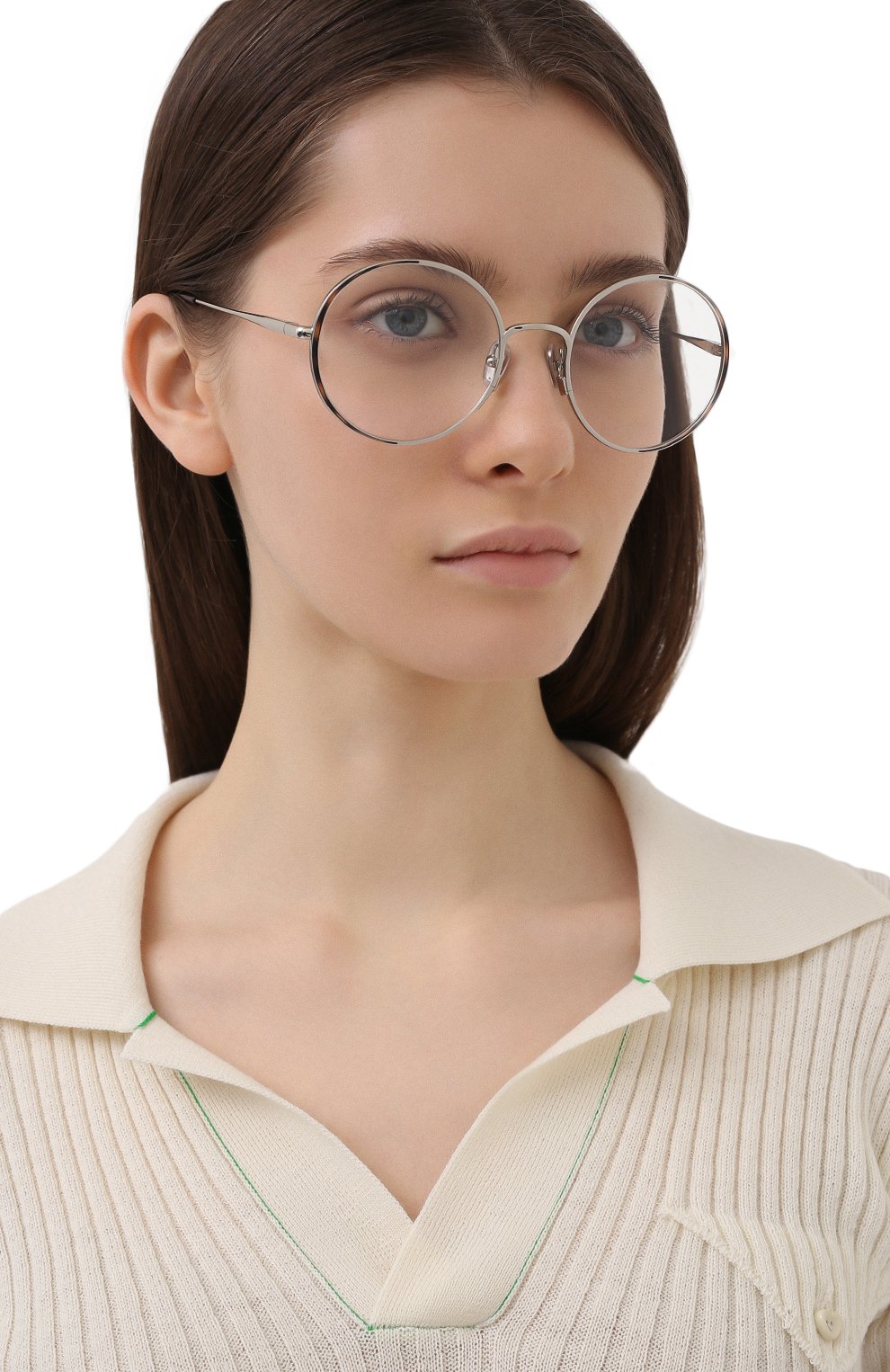 Оправа CHLOÉ серебряного цвета по цене 33400 руб., арт. CH0040 003, фото 2 Оправа CHLOÉ, арт. CH0040 003, фото 2