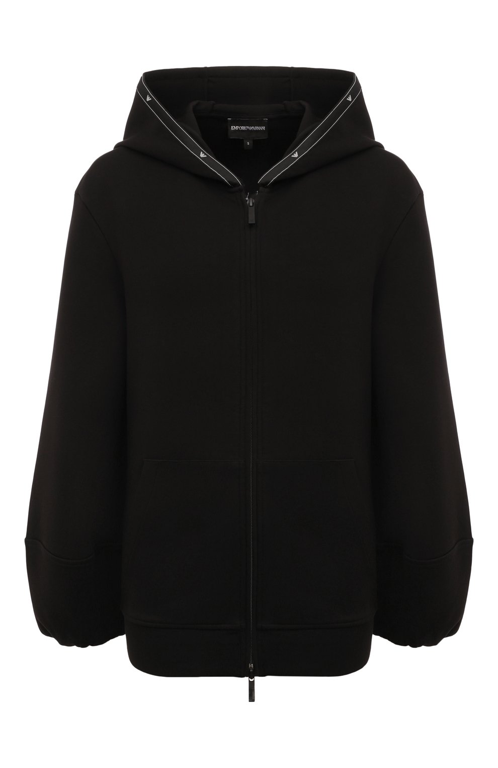 Хлопковая толстовка EMPORIO ARMANI черного цвета по цене 28050 руб., арт. 6D2M6D/1JHSZ, фото 1 Хлопковая толстовка EMPORIO ARMANI, арт. 6D2M6D/1JHSZ, фото 1
