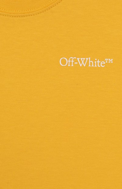 Хлопковая футболка OFF-WHITE, арт. 0BAA002F23JER011, фото 3