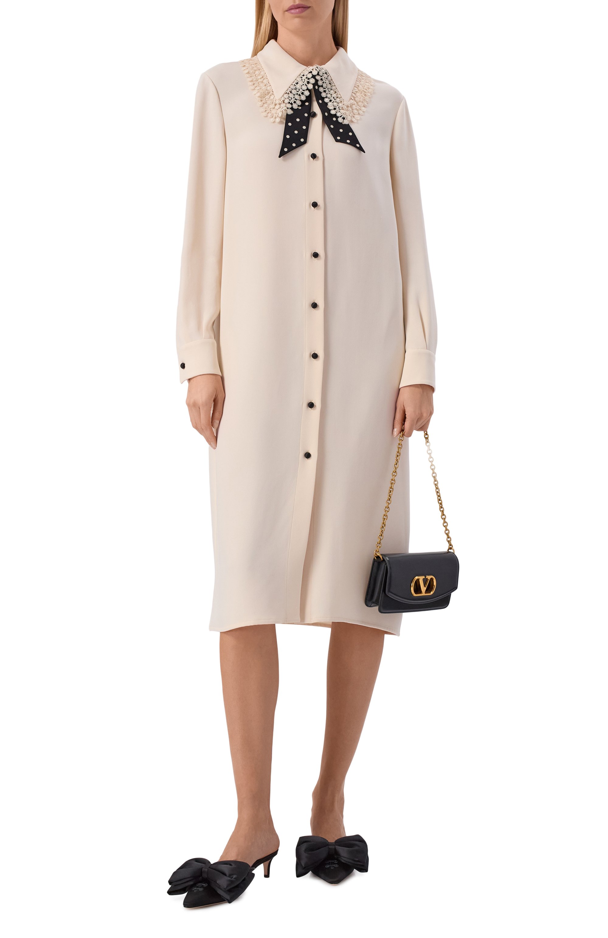 Текстильные мюли yolande 45 VALENTINO, арт. 8W2S0NS7/UBN, фото 3