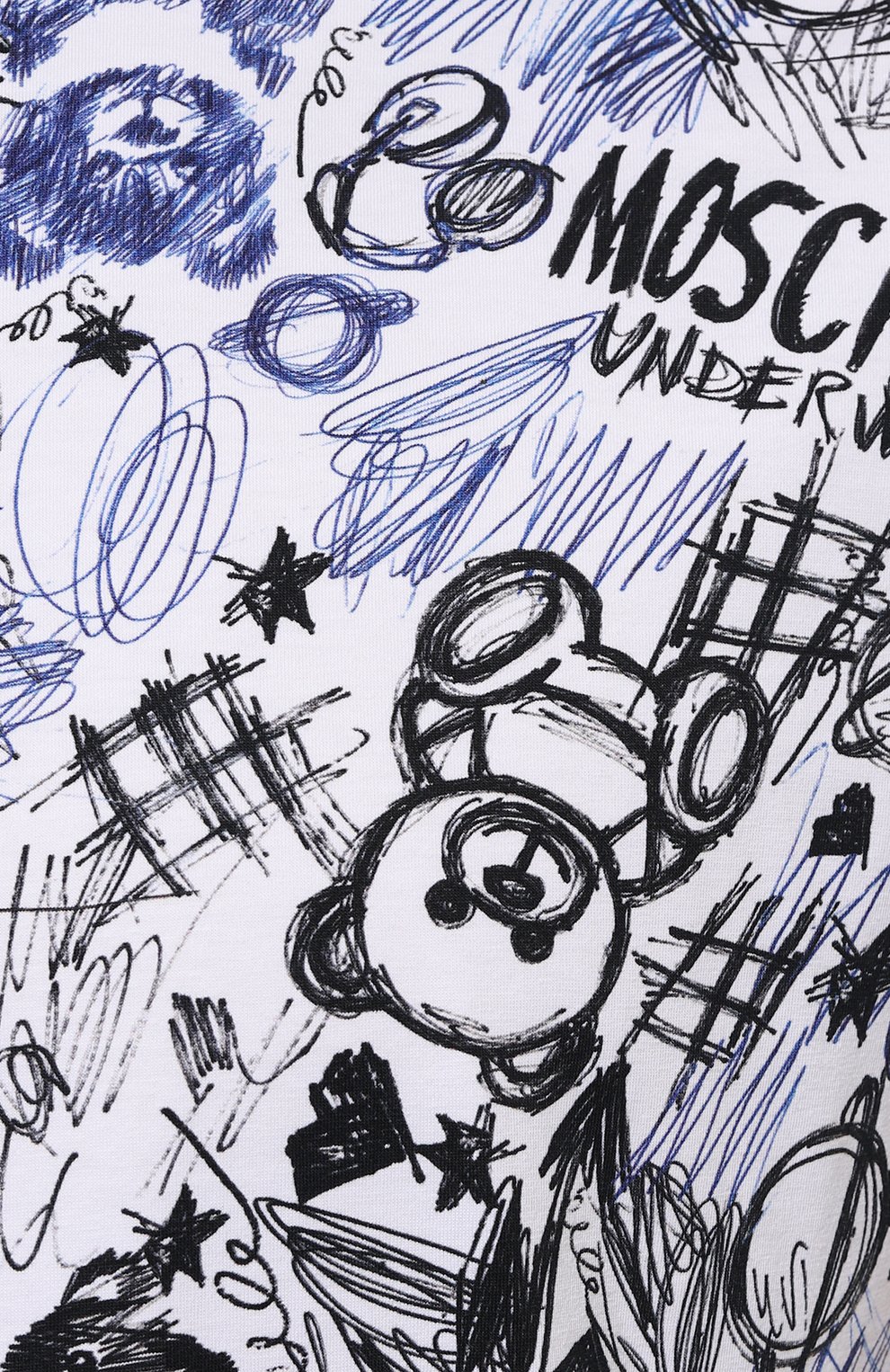 Хлопковая футболка MOSCHINO разноцветного цвета по цене 10550 руб., арт. A0708/4412, фото 5 Хлопковая футболка MOSCHINO, арт. A0708/4412, фото 5