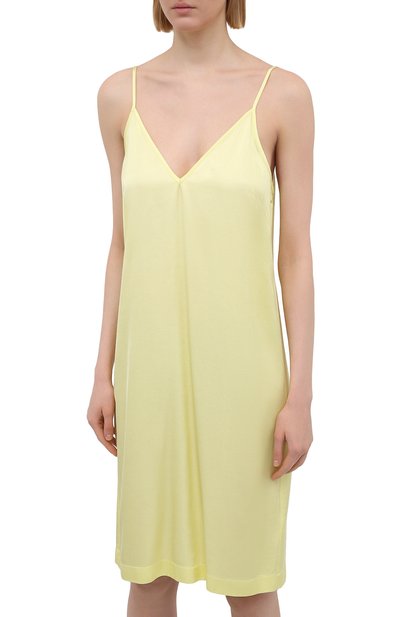 Платье из вискозы DRIES VAN NOTEN желтого цвета по цене 35350 руб., арт. 211-11052-2146, фото 3 Платье из вискозы DRIES VAN NOTEN, арт. 211-11052-2146, фото 3