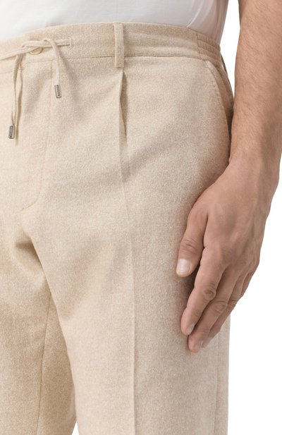 Брюки из шерсти и шелка STEFANO RICCI светло-бежевого цвета по цене 150000 руб., арт. M1T5300022/WKC01R/60, фото 5 Брюки из шерсти и шелка STEFANO RICCI, арт. M1T5300022/WKC01R/60, фото 5