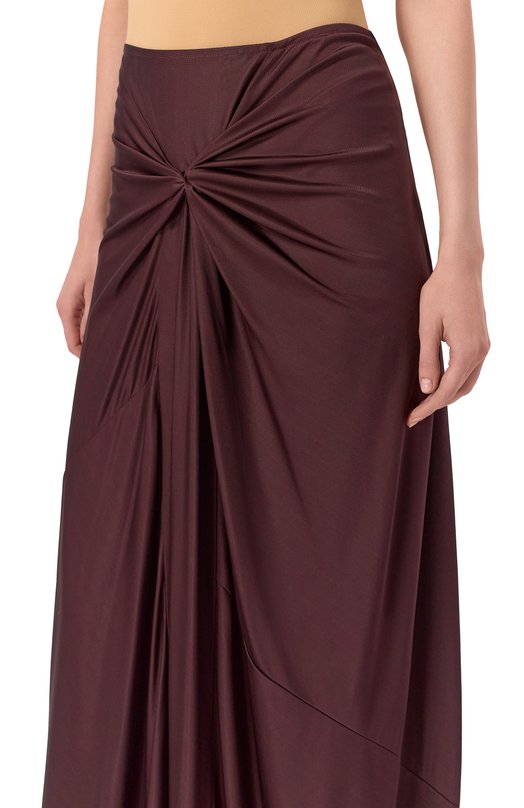 Юбка из вискозы Dries Van Noten 252-011159-2617 Бордовый  252-011159-2617 Фото 5