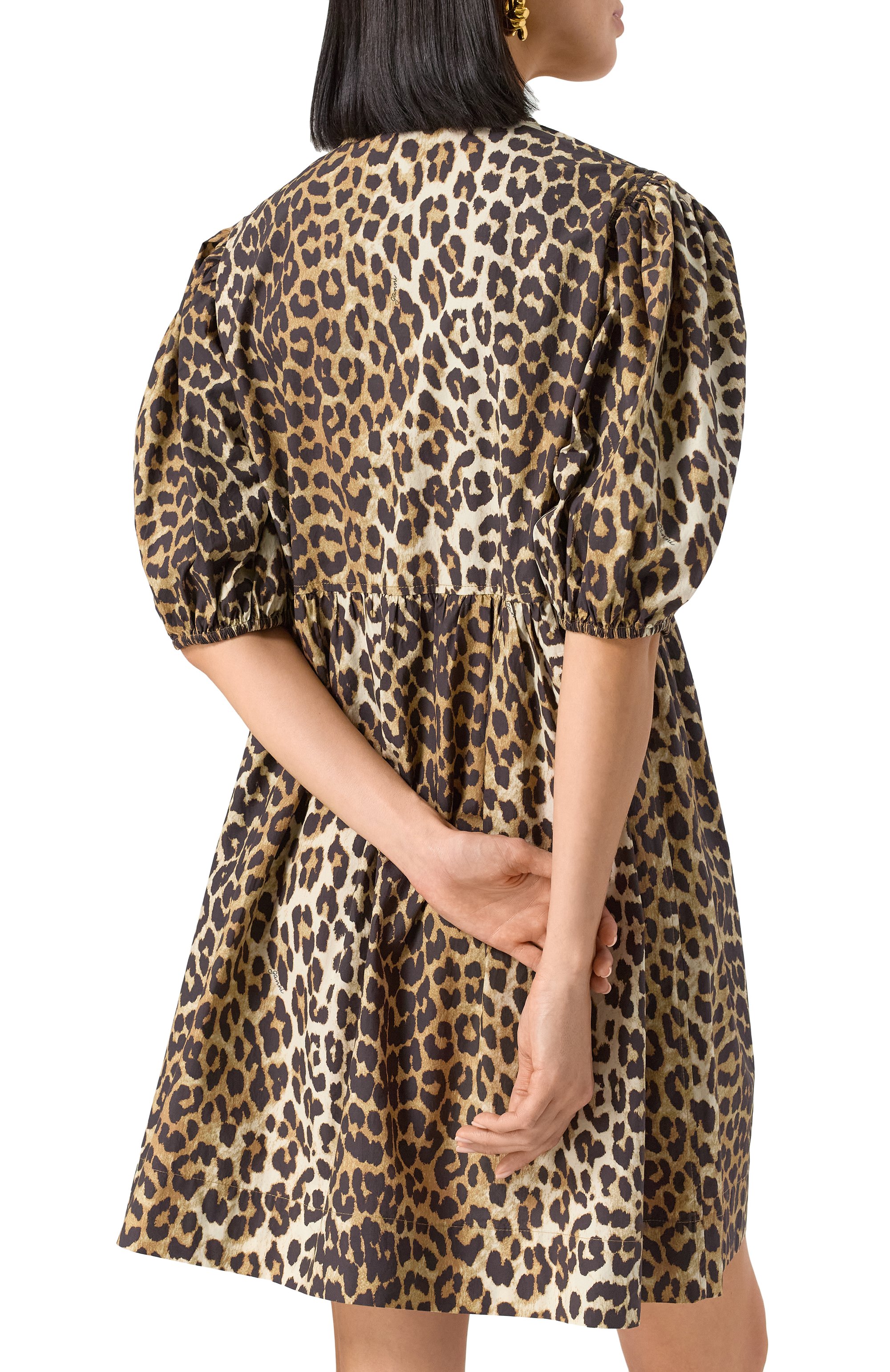 Хлопковое платье GANNI, арт. F9758, фото 4