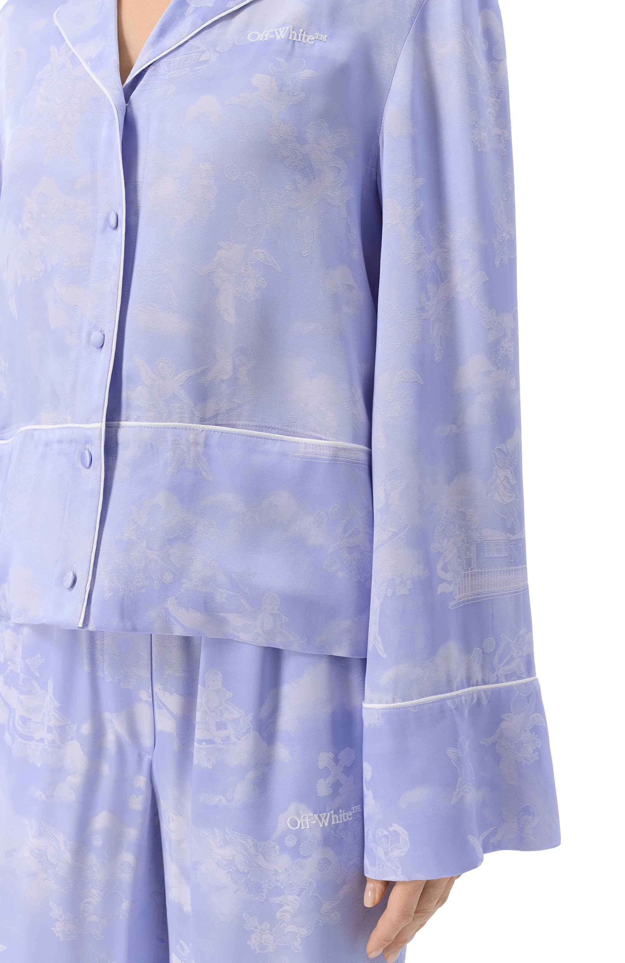 Атласная рубашка OFF-WHITE, арт. 0WGE028S25FAB0024201, фото 5