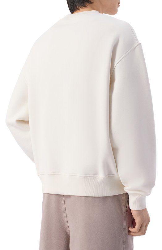 Хлопковый свитшот Palm Angels PMBA08HS26FLE009 Белый  PMBA08HS26FLE009 Фото 4
