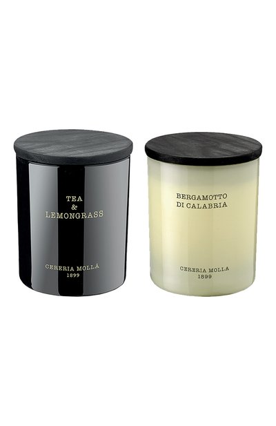 Подарочный сет свечей iv bergamotto di calabria / tea &amp; lemongrass (2x230g) CERERIA MOLLA 1899, арт. 8429724331092