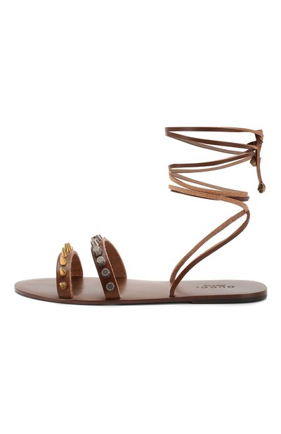 Кожаные сандалии GUCCI, арт. 563515/07M00, фото 3
