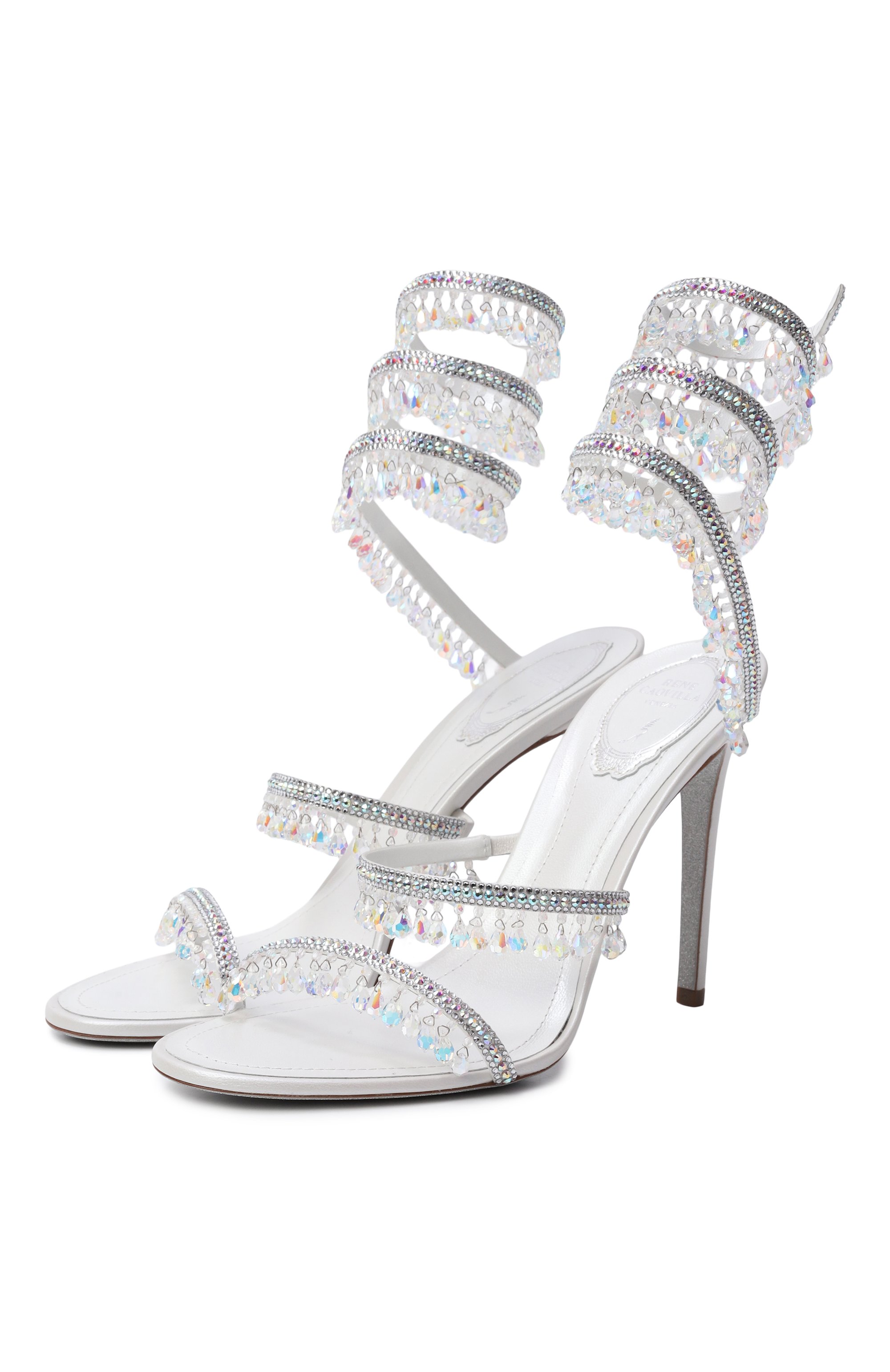 Текстильные босоножки chandelier 105 RENE CAOVILLA, арт. C12535-105/R001, фото 1