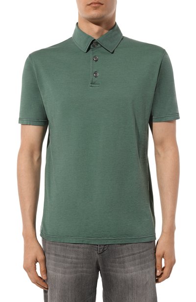 Поло из шелка и хлопка KITON, арт. UMK0356, фото 3