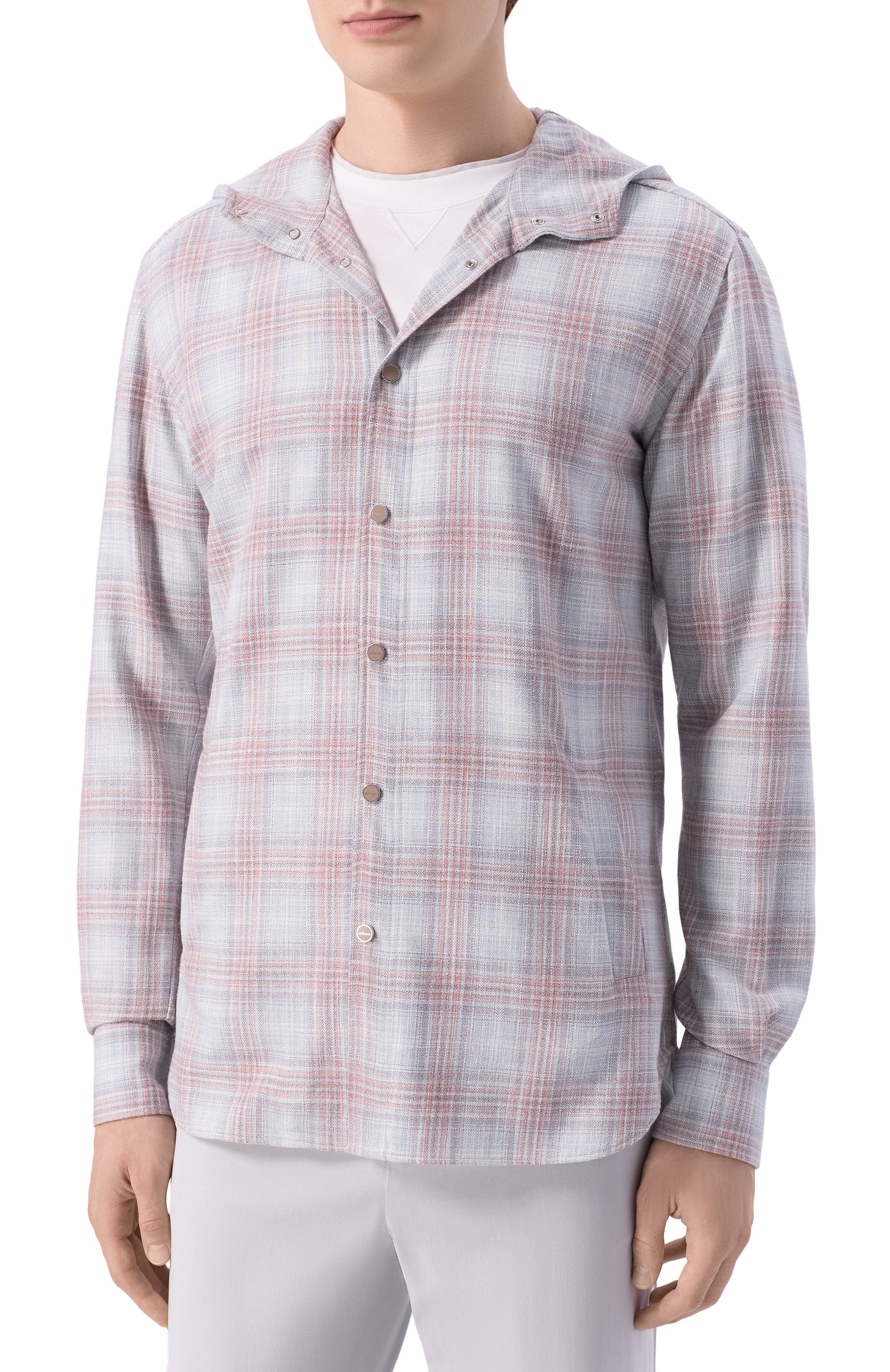 Рубашк а из шерсти и шелка KITON, арт. UMCMARK0628G, фото 3