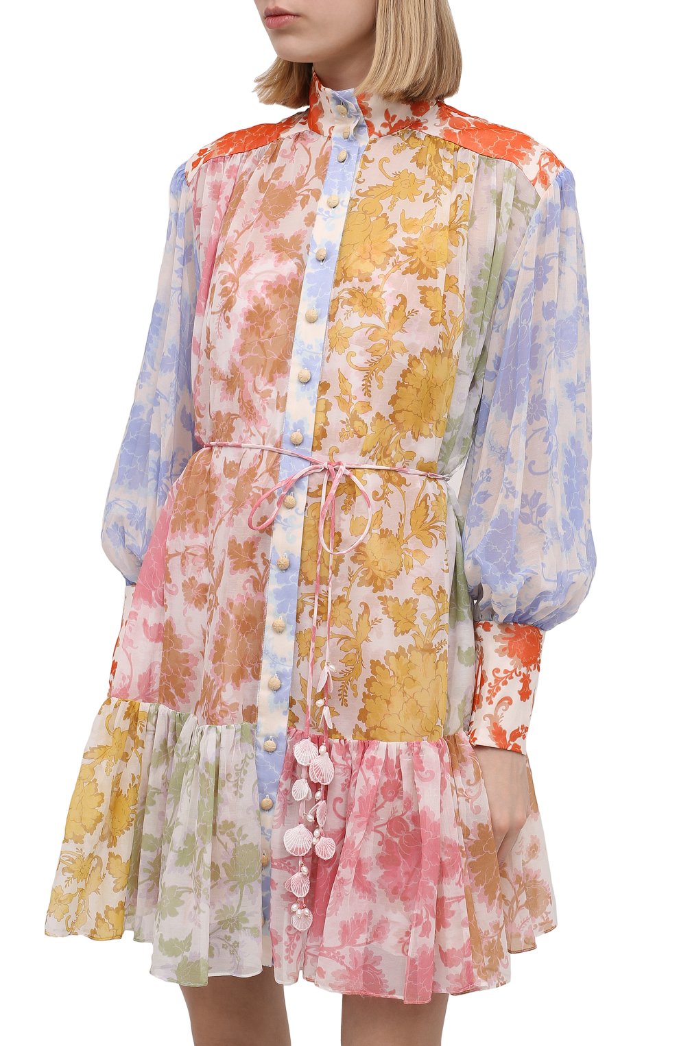 Хлопковое платье ZIMMERMANN разноцветного цвета по цене 97450 руб., арт. 3168DP0S, фото 3 Хлопковое платье ZIMMERMANN, арт. 3168DP0S, фото 3