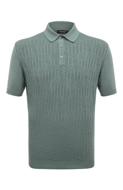 Мужская поло из шелка и хлопка STEFANO RICCI, арт. K818062P13/F23289