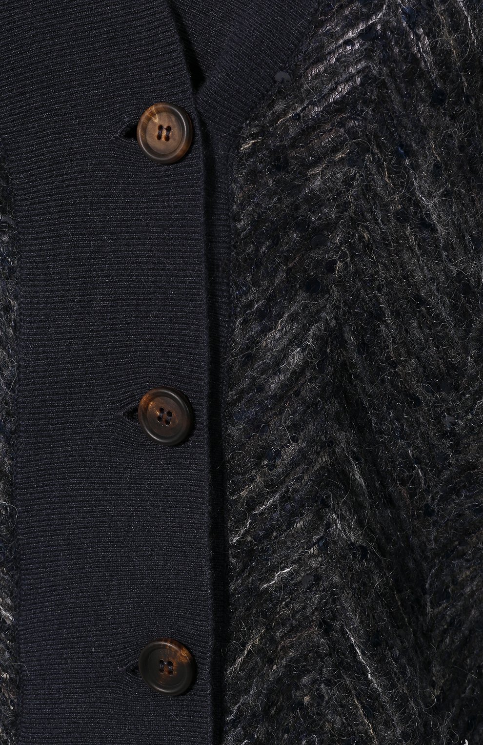Кардиган BRUNELLO CUCINELLI темно-синего цвета по цене 376500 руб., арт. M7XR01806, фото 5 Кардиган BRUNELLO CUCINELLI, арт. M7XR01806, фото 5