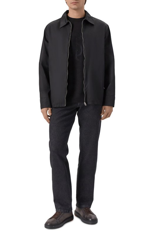 Шерстяная футболка Stefano Ricci MNH5304600/WPA02T Чёрный  MNH5304600/WPA02T Фото 2