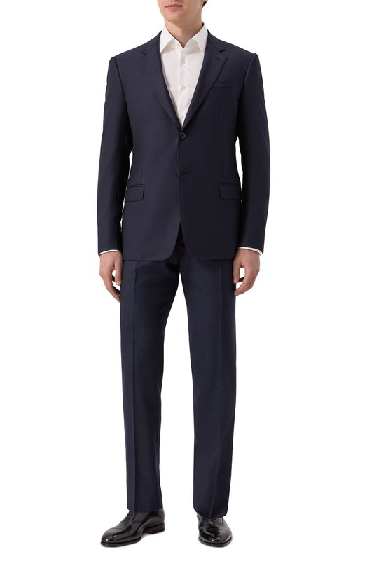 Пиджак из шерсти и шелка Emporio Armani EM000697/TE13605 Синий  EM000697/TE13605 Фото 3