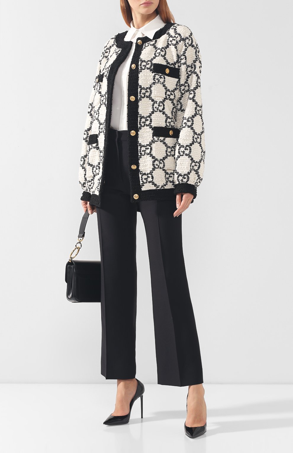 Хлопковый кардиган GUCCI белого цвета по цене 245000 руб., арт. 577454/ZACCV, фото 2 Хлопковый кардиган GUCCI, арт. 577454/ZACCV, фото 2