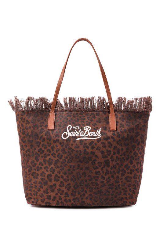 Сумка-тоут City MC2 Saint Barth CBF0001-00588L/CITY BAG FRINGE Леопардовый CBF0001-00588L/CITY BAG FRINGE