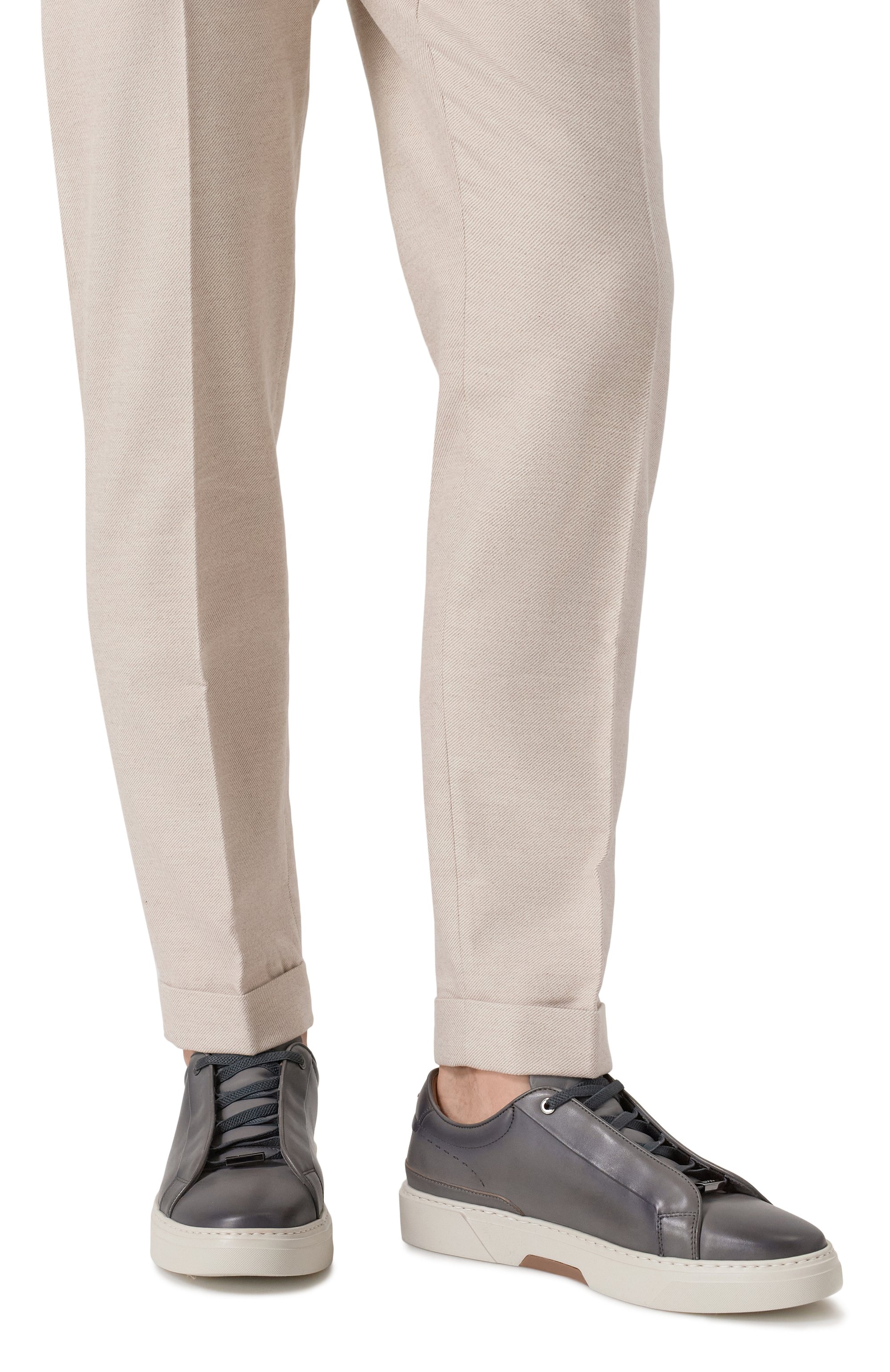 Кожаные кеды gary BOSS, арт. 50546855, фото 3