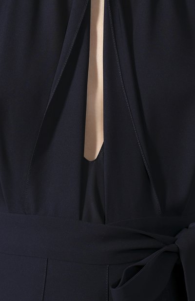 Шелковое платье ROLAND MOURET синего цвета по цене 195000 руб., арт. SS20/S0944/F5073, фото 5 Шелковое платье ROLAND MOURET, арт. SS20/S0944/F5073, фото 5