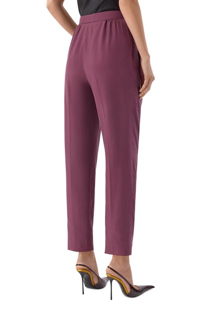 Шелковые брюки SAINT LAURENT, арт. 856580/Y6J78, фото 4