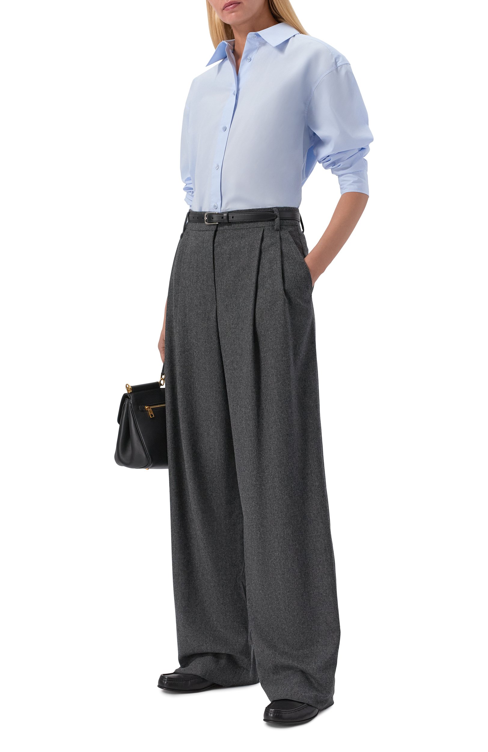 Брюки из шерсти и кашемира EMPORIO ARMANI, арт. EW002215/TE10537/01002, фото 2