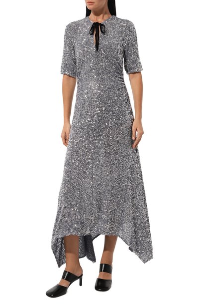 Платье с отделкой пайетками GANNI, арт. F9246/6740, фото 3