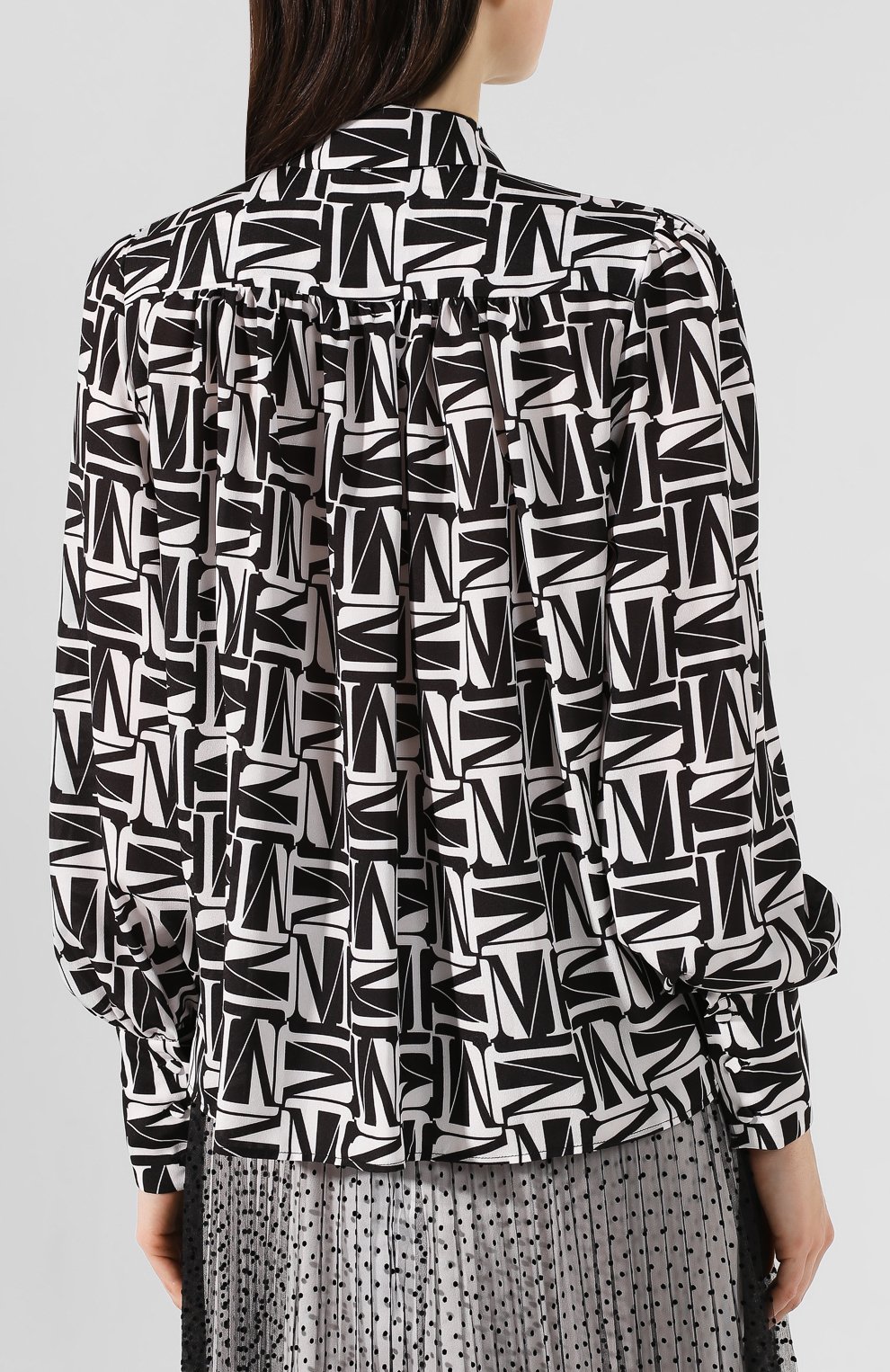 Блузка с принтом MSGM, арт. 2841MDE37 207159, фото 4