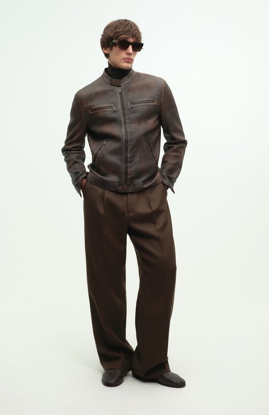 Шерстяные брюки Dries Van Noten 020900-2045-705 Коричневый  020900-2045-705 Фото 7