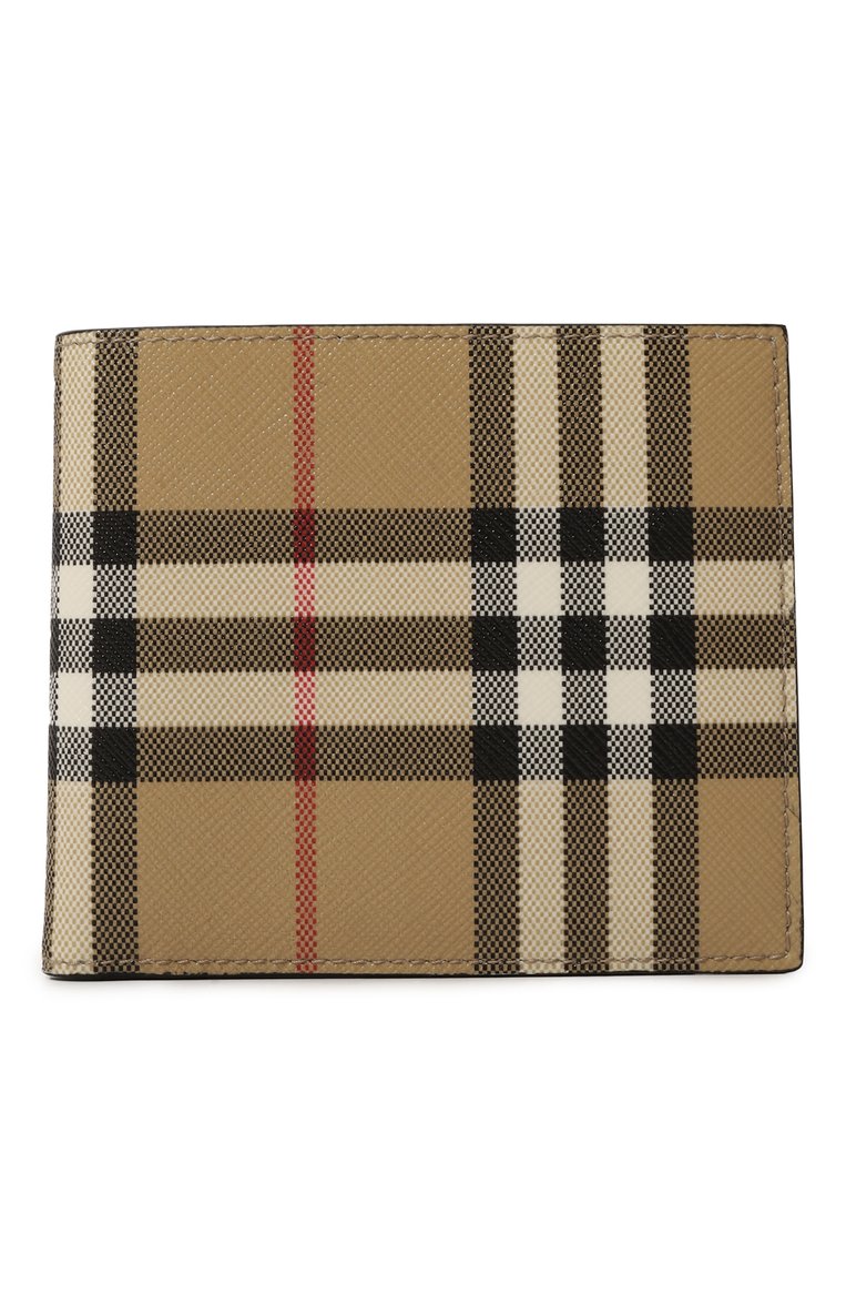 Мужской портмоне BURBERRY бежевого цвета, арт. 8057954 | Фото 1 (Нос: Не проставлено; Материал: Текстиль)
