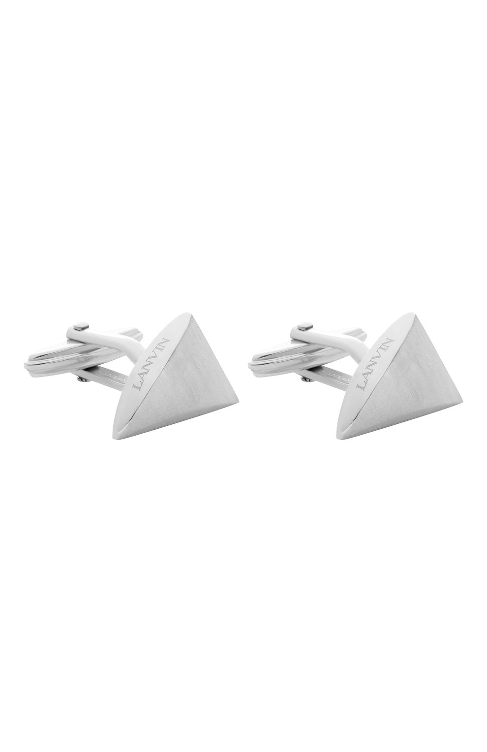 Запонки LANVIN серебряного цвета по цене 21850 руб., арт. 9778/6/RH0DIUM, фото 1 Запонки LANVIN, арт. 9778/6/RH0DIUM, фото 1