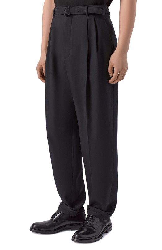 Шерстяные брюки Saint Laurent 854428/Y1N05 Чёрный  854428/Y1N05 Фото 3