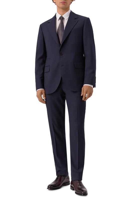 Шерстяной костюм Brunello Cucinelli MF4507BTZ Синий MF4507BTZ