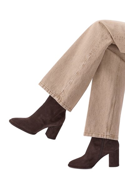 Замшевые ботильоны elsa 80 LE SILLA, арт. 7071R080RDPPP0W, фото 3