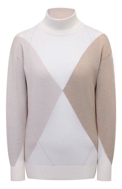 Женская водолазка из шерсти и шелка KITON, арт. D5872901