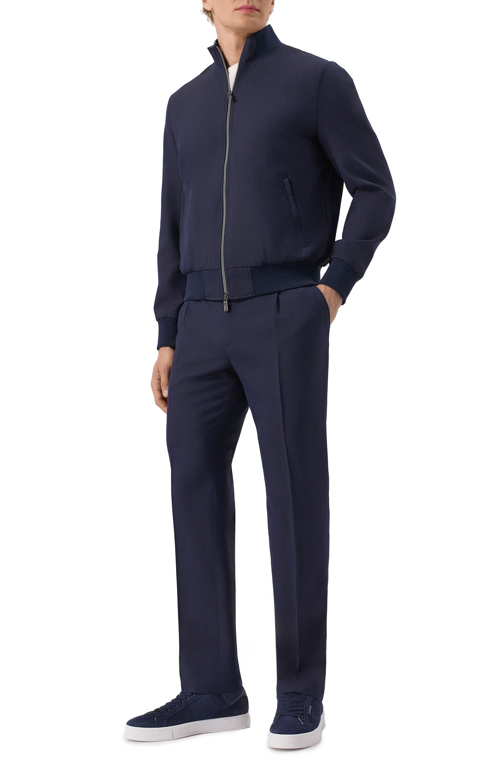 Брюки из шерсти и шелка CAPOBIANCO, арт. 18M804.LR00., фото 2