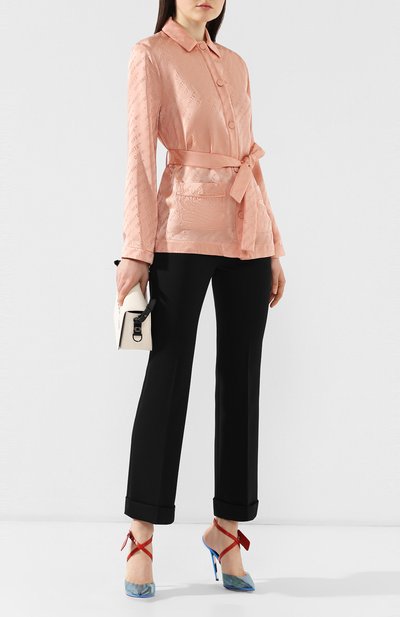 Атласная блузка OFF-WHITE, арт. 0WGA051R19C860570300, фото 2