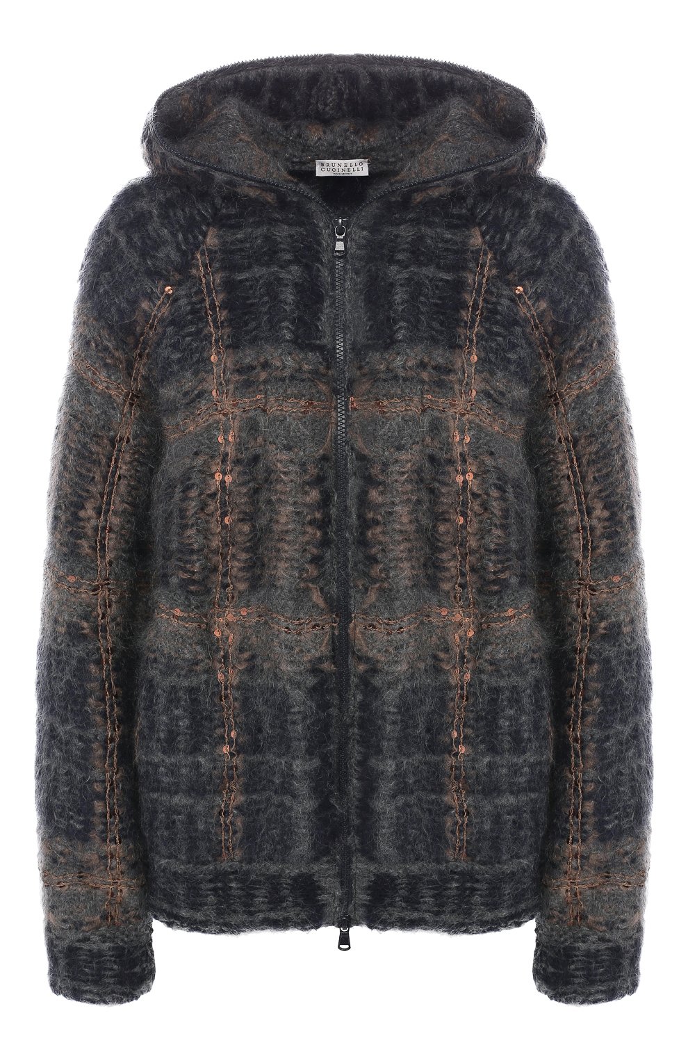 Кардиган на молнии с капюшоном BRUNELLO CUCINELLI, арт. M4U320406, фото 1