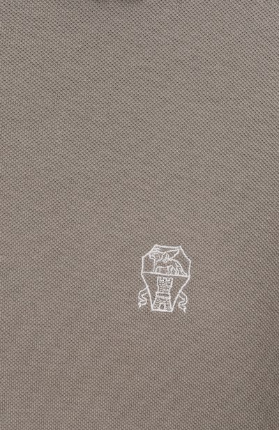 Хлопковое поло BRUNELLO CUCINELLI, арт. BE854T315C, фото 3