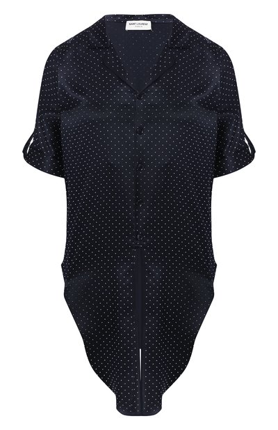 Женская шелковая руб ашка SAINT LAURENT, арт. 611903/Y4A13